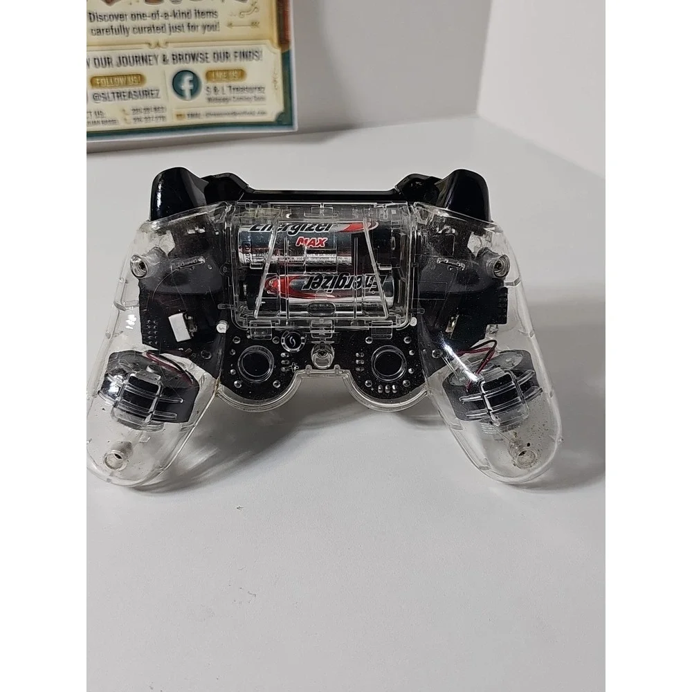 PDP Afterglow Wireless Controller for PlayStation 3 and PC Clear 064-015T TESTED